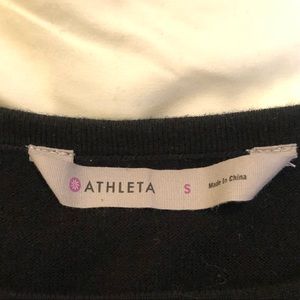 Athleta | Solitude Merino Wool Black Sweater Dress